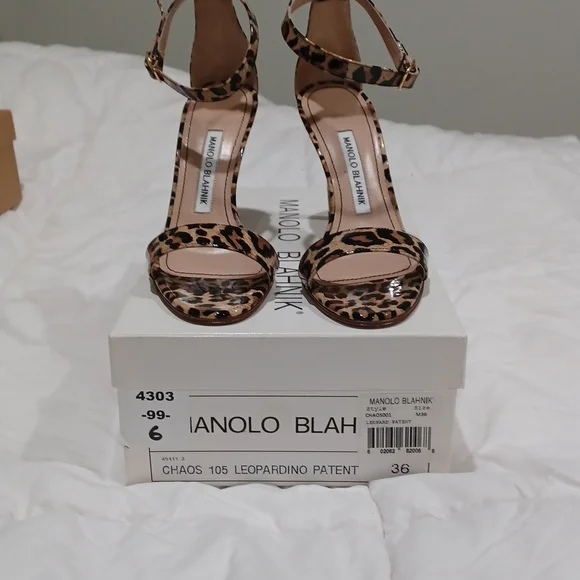 Chaos leopard patent leather heels - Picture 4 of 7